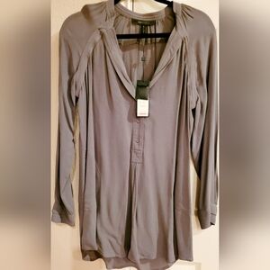 BCBG Max Azria Light Gray Blouse